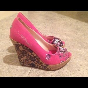 Size 5 Ed Hardy Ladies Shoes